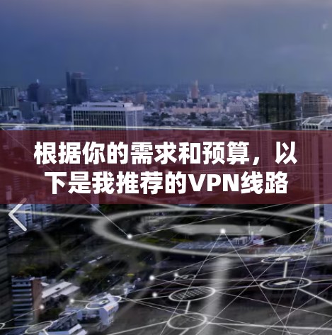 根据你的需求和预算，以下是我推荐的VPN线路推荐